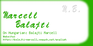 marcell balajti business card
